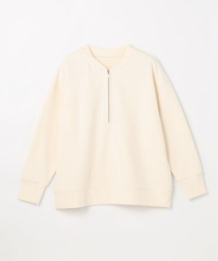 ANY ハーフジップスウェット エクリュ