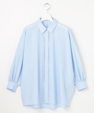自由区 フォルム シャツ ブルー