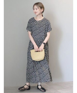 AMERICAN HOLIC アソートプリントフレンチスリーブワンピース