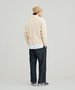 J.PRESS YORK STREET 【UNISEX】アランケーブル クルーニット ホワイト系