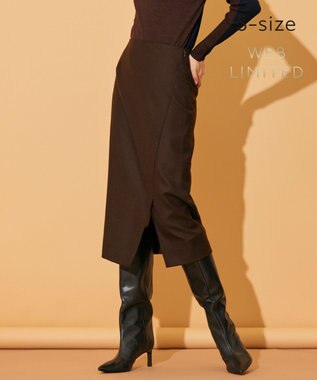BEIGE， 【WEB限定・S-size】MONTE ROSA / Iラインスカート Brown
