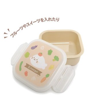 Mother garden しろたん フルーツケース キッチン柄 180mL 日本製 ベージュ