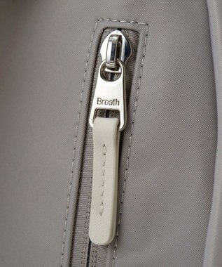 TOPKAPI 【Breath TOPKAPI】【撥水】ツヤ ナイロン レザーハンドル ミニ リュック ライトグレー