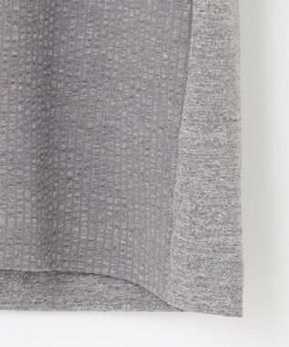 JOSEPH ABBOUD 【オーガニックコットン使用・好評につき長袖登場！】JOE COTTONサッカーTシャツ ライトグレー系