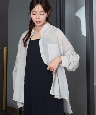 WEGO 【2026年春夏新作】シアーシャツ グレーその他