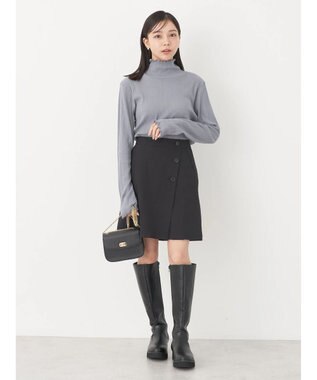 earth music&ecology コットンシアータートルネックプルオーバー Sax