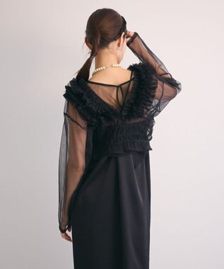 Green Parks ・Ｒａｉｌｍｅ　ＳＥＴ３点　チュールビスチェキャミワン Black