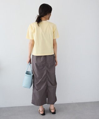 CRAFT STANDARD BOUTIQUE フロッキープリントＴシャツ Light Yellow
