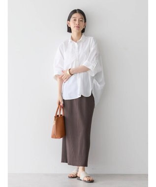 AMERICAN HOLIC 針抜きテレコタイトスカート Brown