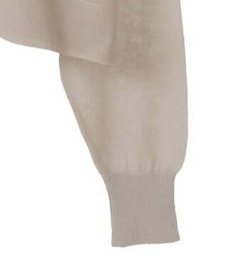 AMERICAN HOLIC ウォッシャブルショート丈シアーカーディガン Light Beige