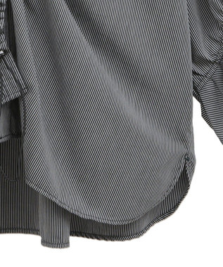 YECCA VECCA ドロストデザインギャザーシャツ Camel