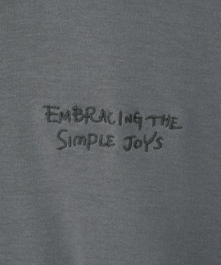 earth music&ecology サイドリブロゴスウェット Gray