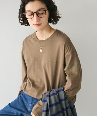 CRAFT STANDARD BOUTIQUE ワンポイント刺繍長袖チュニック Brown