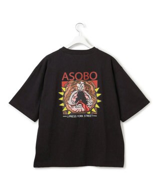 J.PRESS YORK STREET 【UNISEX】【NAO YOSHIHARAコラボ】MAIKO グラフィック Tシャツ ブラック系