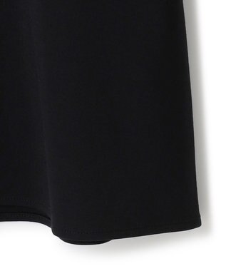 ICB L 【洗える】コンパクトモクロディ バンドカラーカットソー ブラック系