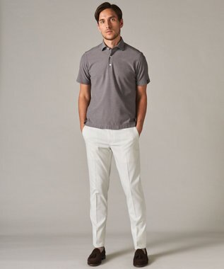 GOTAIRIKU ウエストアジャスター/折り目加工/吸汗速乾/洗える【ビジネス対応】クールマックスパンツ（24年モデル） アイボリー系