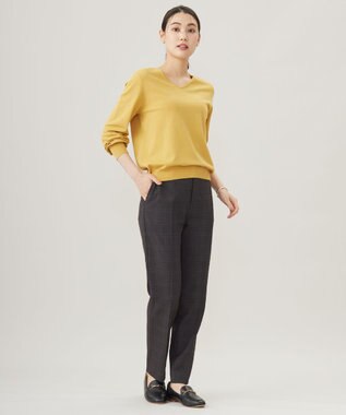 J.PRESS LADIES 【ご好評につき新色追加！・WEB限定カラーあり・洗える】PRINCE Vネック ニット イエロー系