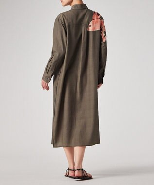 Paul Smith La Peche パネルプリント ワンピース カーキ