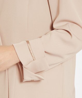 uncrave 【接触冷感・撥水・洗濯機洗い可】クールタッチツイル ジャケット（uncrave STANDARD） ピンクベージュ