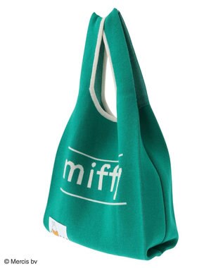 Green Parks Ｍｉｆｆｙ／ジャガード配色ニットＢａｇ Green