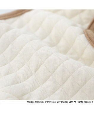 PET PARADISE ミニオン ティム キルトベスト 《マリン》 小型犬 ホワイト×ブラウン