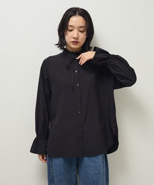 Green Parks フリルカラーインナーシャツ Black