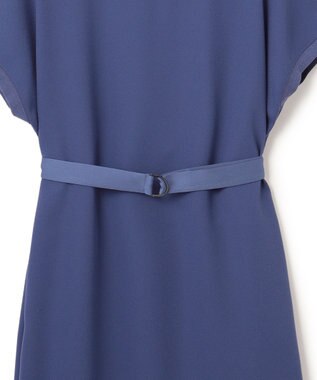 ICB L 【WEB限定・接触冷感・UVケア・速乾・洗える】FluidBackSatin ワンピース ブルーベリー系