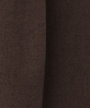 ICB 【洗える】 LooseWeave タックショートパンツ ダークブラウン系