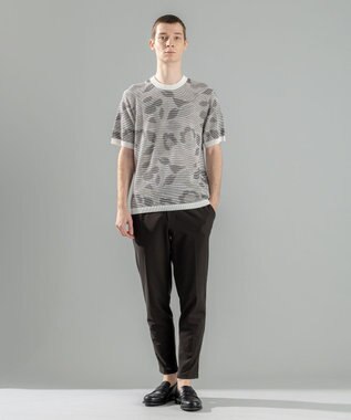 JOSEPH HOMME メキシカンブラインドジャガード　クルーネック半袖ニット アイボリー系5