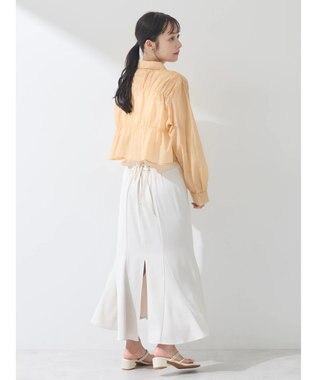 earth music&ecology シャーリングシャツ Pink Orange