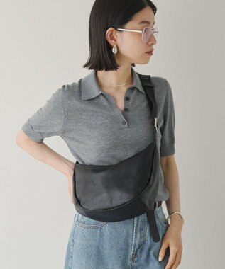 russet ＜ブランド人気No.1ショルダー＞ソフトレザーラウンドショルダーバッグ(CE-1326-WEB) Black2