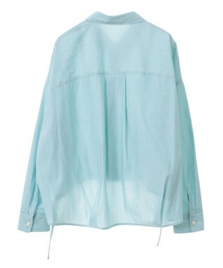 earth music&ecology ＴＲキュプラドロストシャツ Stripe Green