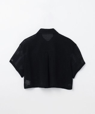 GRACE CONTINENTAL ラッセルメッシュシャツ ブラック