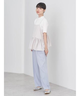 earth music&ecology ＳＥＴ２点ジャガードビスチェ＋リブプルオーバー Beige