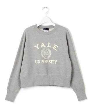 J.PRESS YORK STREET 【WOMEN】YALE × J.PRESS YORK STREET コラボショートスウェット ライトグレー系