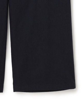 23区 【洗える】リネンヴィスコースストレッチ マリンパンツ ネイビー系