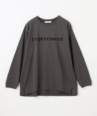 ANY L アソートロゴ長袖Ｔシャツ チャコール