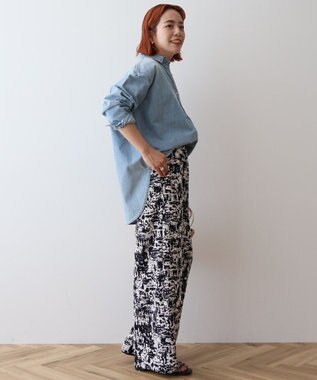 AMERICAN HOLIC アソートギャザー柄パンツ【WEB限定カラー・サイズ有り】 Black