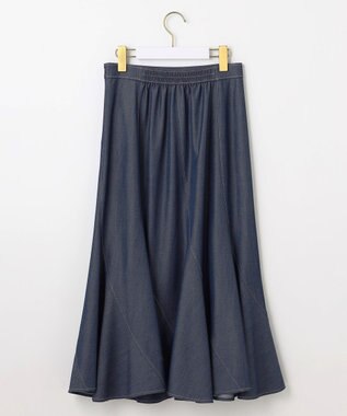 ANY SIS S 【洗える】デニムライクエスカルゴ スカート シャンブレー