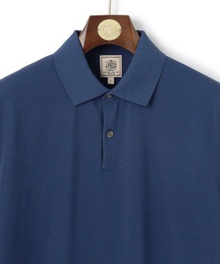 J.PRESS MEN 機能×縫製₌快適な着心地 「高見え」ニットポロ【接触冷感 / 洗える】ホールガーメントニット ポロシャツ ブルー系