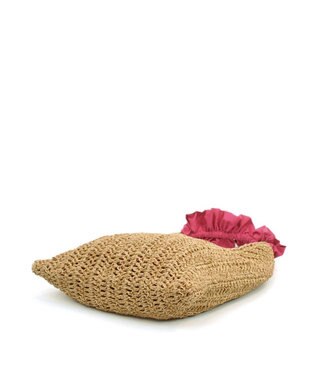 UNBILLION cachecache フリルワンハンドルペーパー手編みトート ピンク