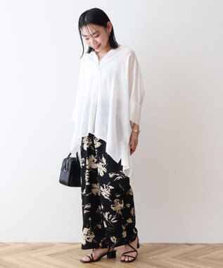 AMERICAN HOLIC アソートギャザー柄パンツ【WEB限定カラー・サイズ有り】 Flower Black