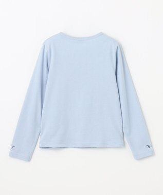 組曲 KIDS 【150-160cm】リボンアート Tシャツ サックスブルー系