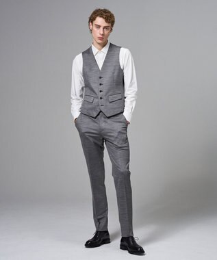 JOSEPH HOMME スプリングウールジャージー   ジレ ライトグレー系