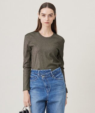 【洗える】 シャイニーリブテレコ プルオーバー