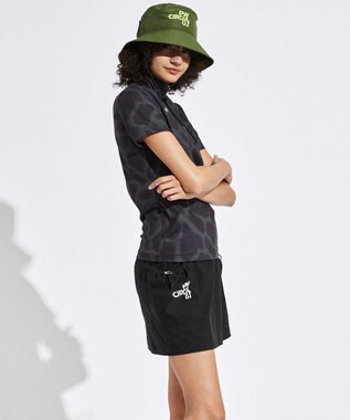 PW CIRCULUS 【UVカット / 吸水速乾 / 伸縮性抜群】【WOMEN】ジラフモック T ゴルフウェア レディース ブラック系5