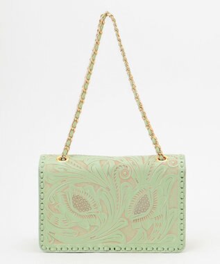 GRACE CONTINENTAL CarvingChainBAG ライトグリーン
