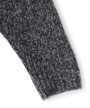 JOSEPH HOMME エクストラファインブークレ　タートルネックニット ネイビー系