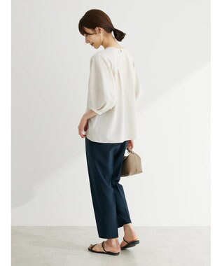 Green Parks 接触冷感　ラグランブラウス Off White