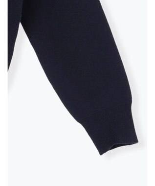 Te chichi ラインストーンレタードニットプルオーバー ネイビー